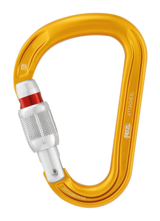 Carabiniera Petzl ATTACHE SL tip HMS M038Aa00, aluminiu, cu inchidere prin infiletare [1]