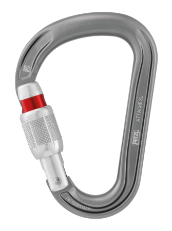 Carabiniera Petzl ATTACHE SL tip HMS M038Aa01, aluminiu, cu inchidere prin infiletare [1]