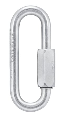 Carabiniere inchidere prin infiletare - Carabiniera Petzl Go 8 mm P015Aa01, veriga rapida, otel,  cu inchidere prin infiletare