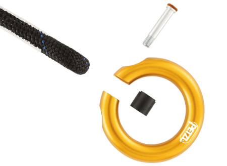 Carabiniera Petzl RING OPEN P28, aluminiu, cu inchidere prin insurubare [1]