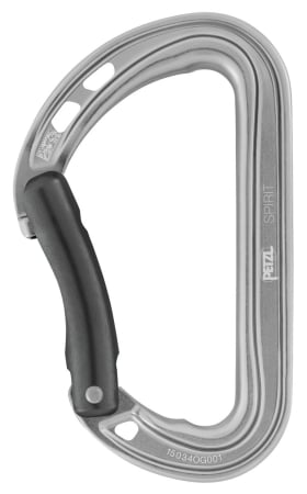 Carabiniere fara siguranta - Carabiniera Petzl SPIRIT poarta indoita M061Ab02, aluminu, fara siguranta