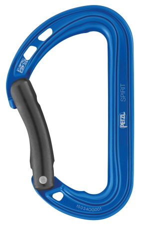 Carabiniere fara siguranta - Carabiniera Petzl SPIRIT poarta indoita M061Ab00, aluminu, fara siguranta