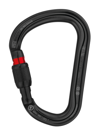 Carabiniera Petzl William SL tip HMS M36A Sln, aluminiu, cu inchidere prin infiletare [0]