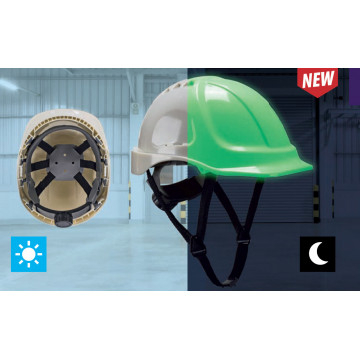 Casca de protectie pentru electricieni Portwest Endurance Glowtex PG54,1000Va, 56-63cm, culoare foto-luminescenta, ABS, 1500Vdc [2]