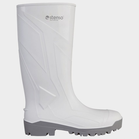 Cizme de cauciuc albe - Cizme de protectie Stenso TOKIO 04 FO SRA, din PVC, fara bombeu