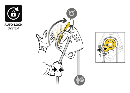 Coborator Petzl Maestro L 12.5 to 13 mm D024Ba00, compatibil cu coarda VECTOR [5]