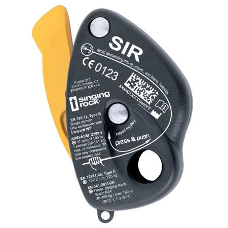 Coboratoare - Coborator Singing Rock SIR K032SIR00, 365g, max. 225kg, compatibil cu coarda statica Tendon si CONTRA