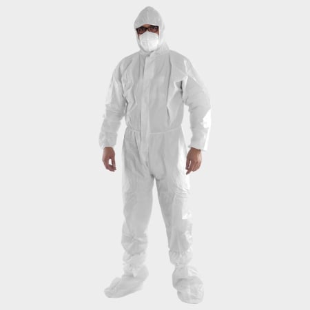 Combinezoane de lucru si protectie - Combinezon antichimic de protectie Stenso COVERSAFE, 100% polipropilena