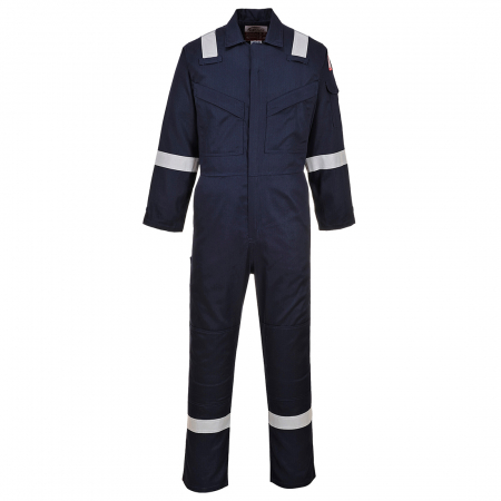 Imbracaminte de lucru - Combinezon ignifug antistatic Portwest FR21,  99% bumbac, 1% fibra de carbon, 210g
