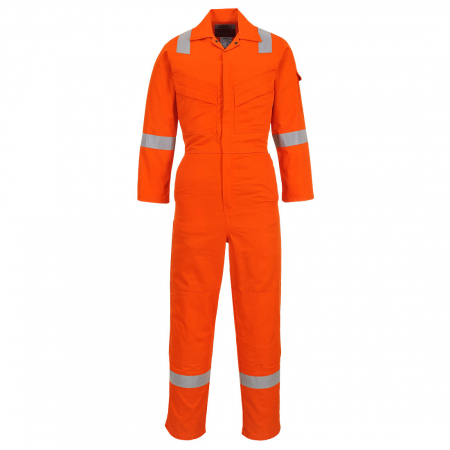 Imbracaminte de lucru - Combinezon ignifug antistatic Portwest FR28,  99% bumbac, 1% fibra de carbon, 280 gr/mp