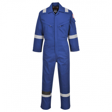 Imbracaminte de lucru - Combinezon ignifug antistatic Portwest FR28,  99% bumbac, 1% fibra de carbon, 280 gr/mp