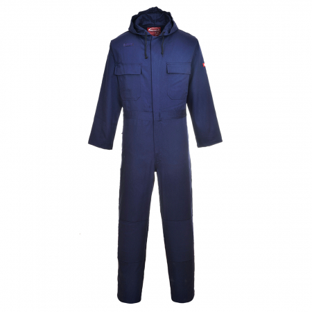 Imbracaminte de lucru - Combinezon ignifug Portwest BIZWELD BIZ6, cu gluga, 100% bumbac, 330g