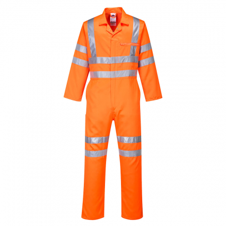 Imbracaminte de lucru - Combinezon reflectorizant Portwest POLY-COTTON RIS RT42, 80% poliester, 20% bumbac, 280 gr/mp