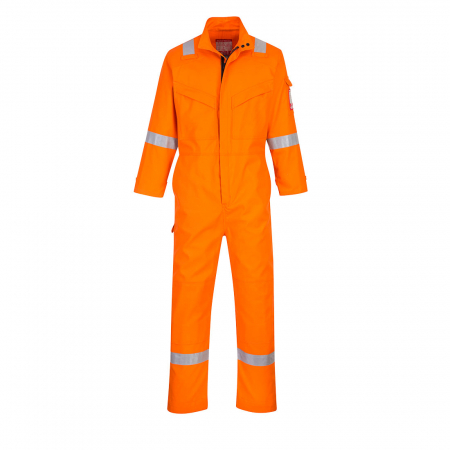 Imbracaminte de lucru - Combinezon ignifug Portwest BIZFLAME ULTRA FR93, 80% bumbac, 19% poliester, 1% fibra de carbon, 340g
