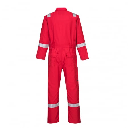 Combinezon ignifugat cu benzi reflectorizante Portwest AF73 ARAFLAME, 93% meta-aramid, 5% para-aramid, 2% fibra de carbon, 150 gr/mp [1]