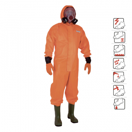 Combinezon impermeabil cu gluga si cizme incorporate Ocean OVERALL, 325 gr/ mp PVC [1]