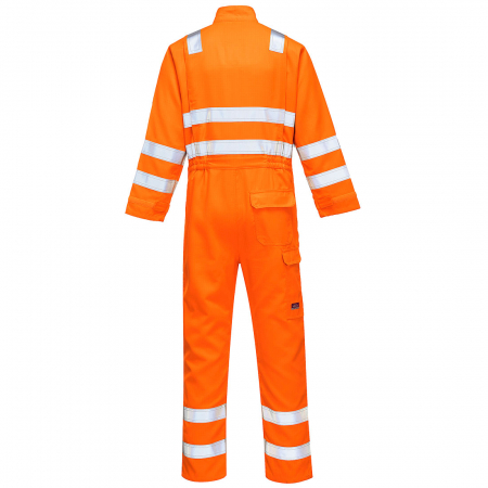 Combinezon ignifug Portwest MODAFLAME RIS MV91, reflectorizant,  61% modacrilic, 18% viscoza, 15% poliester, 5% aramid, 1% fibra carbon, 300g [2]