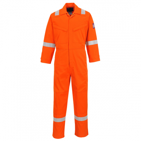 Imbracaminte de lucru - Combinezon ignifug Portwest MODAFLAME MX28, reflectorizant,  60% modacrilic, 39% bumbac, 1% fibre carbon, 280g