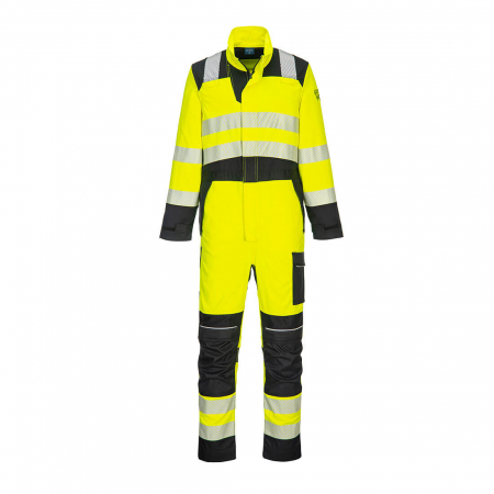 Imbracaminte de lucru - Combinezon reflectorizant,ignifug Portwest FR507, 60% modacrilic, 39% bumbac, 1% fibre carbon 280 gr/mp