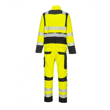 Combinezon reflectorizant,ignifug Portwest FR507, 60% modacrilic, 39% bumbac, 1% fibre carbon 280 gr/mp [1]