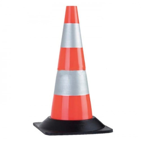 Echipamente speciale de protectie - Con de semnalizare CVM, H:50cm, baza: 27cm, 1800g