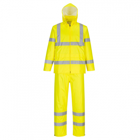 Imbracaminte de lucru - Costum de ploaie impermeabil reflectorizant Portwest PACKAWAY H448, 100% poliester, 200 gr/mp