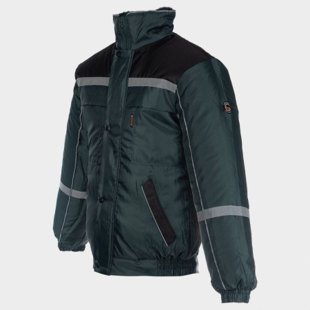 Costum salopeta cu pieptar de iarna Stenso COLLINS WINTER GREY, 100% poliester, 110 gr/mp [10]