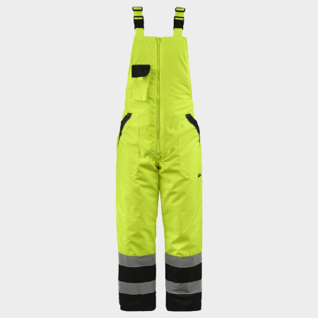 Costum salopeta de iarna reflectorizant Stenso COLLINS HV YELLOW WINTER, 100% poliester, 130 gr/mp [7]