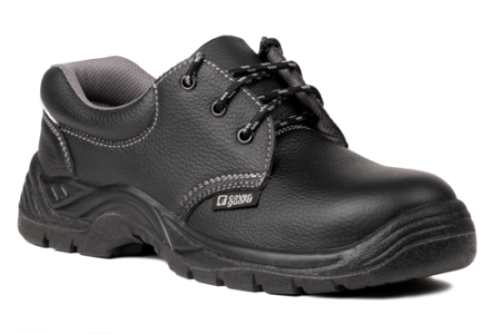 Pantofi de lucru S3 cu bombeu si lamela, piele hidrofobizata - Pantofi de protectie Coverguard AGATE II S3 FO SR, cu bombeu metalic si lamela