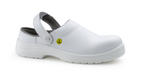 Saboti albi de lucru si protectie - Saboti de protectie Coverguard OKENITE SB ESD SR, cu bombeu din compozit