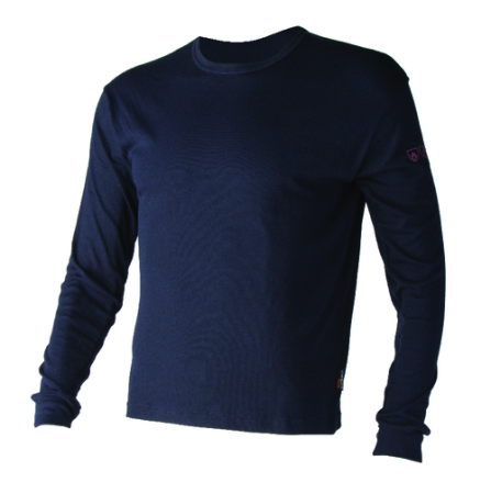 Tricouri ignifuge - Tricou cu maneca lunga ignifug Coverguard SPURR, 60% modacrilic, 38% bumbac, 2% fibra antistatica, 180gr/mp