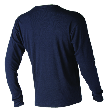 Tricou cu maneca lunga ignifug Coverguard SPURR, 60% modacrilic, 38% bumbac, 2% fibra antistatica, 180gr/mp [1]