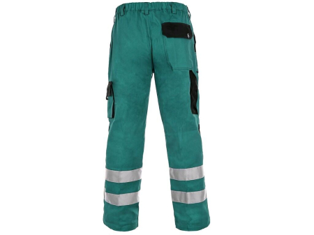 Pantaloni de lucru cu benzi reflectorizante Canis CXS 1020 LUXY BRIGHT, 100% bumbac, 260gr/mp [1]