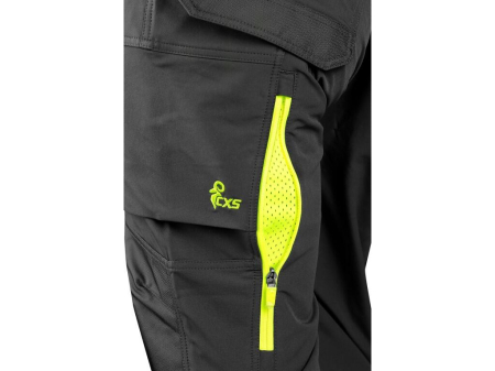 Pantaloni de lucru in talie Canis CXS 1020 NAOS HV, 92% poliester, 8% elastan, 235gr/mp [4]