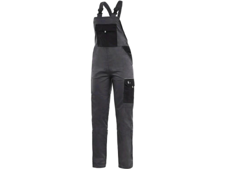Pantaloni salopeta cu pieptar - Pantaloni cu pieptar dama Canis CXS 1030 PHOENIX HEKATE, 65% poliester, 35% bumbac, 190gr/mp