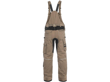 Pantaloni salopeta cu pieptar Canis CXS 1030 STRETCH, 98% bumbac, 2% elastan, 250gr/mp [1]