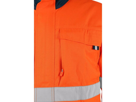 Jacheta reflectorizanta Canis CXS 1112 HALIFAX, 60% bumbac, 40% poliester, 190gr/mp [2]