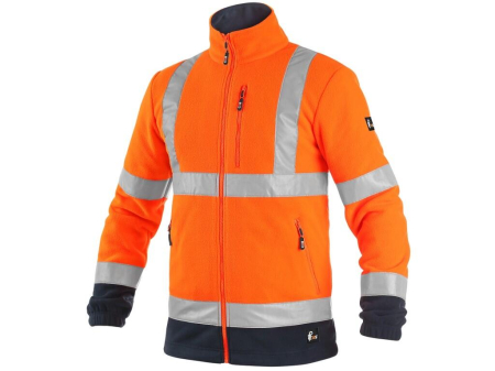 Jachete fleece reflectorizante - Jacheta fleece reflectorizanta Canis CXS 1115 PRESTON, 100% poliester, 280gr/mp