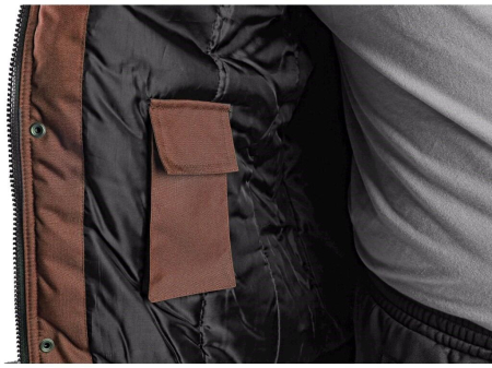 Jacheta vatuita de iarna Canis CXS 1210 IRVINE 2 in 1, 100% poliester, 180gr/mp [3]