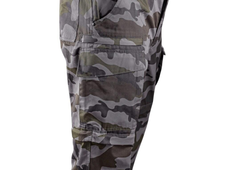Pantaloni de lucru in talie Canis CXS 1490 CAMO, 65% poliester, 35% bumbac, 240gr/mp [3]