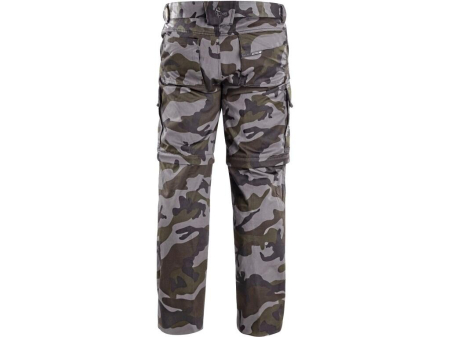 Pantaloni de lucru in talie Canis CXS 1490 CAMO, 65% poliester, 35% bumbac, 240gr/mp [1]