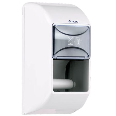 Protectia capului - Dispenser Lucart TWIN pentru 2 role de hartie igienica standard (892378)