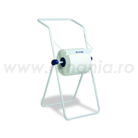 Echipamente speciale de protectie - Dispenser metalic pentru lavete Lucart si saci menajeri, cu pozitionare pe podea