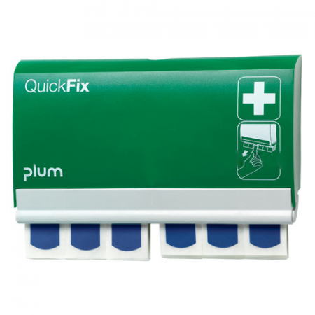 Echipamente speciale de protectie - Dispenser cu plasturi din fibre metalice Plum QUICK FIX, 90buc