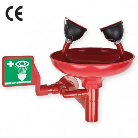 PROTECTIA CAPULUI - Dus de urgenta pentru spalarea ochilor TOF 1100/300, cu montare pe perete