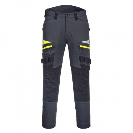Imbracaminte de lucru - Pantaloni de lucru in talie Portwest DX449 DX4, cu benzi reflectorizante 93% poliester, 7% elastan, 270g