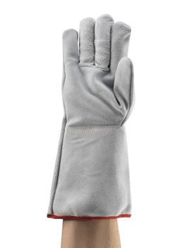 Manusi de protectie SUDURA - Manusi de protectie sudura Ansell EDGE 48-216, piele spalt bovina, kevlar, 36 cm