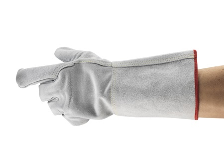 Manusi de protectie sudura Ansell EDGE 48-216, piele spalt bovina, kevlar, 36 cm [2]