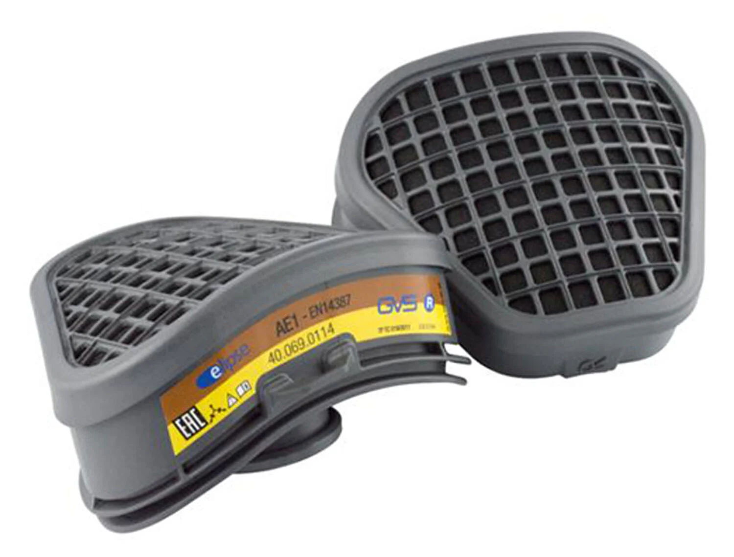 Protectia capului - Filtre Gvs AE1 pentru semimastile SPR517 si SPR518, pentru gaze acide și vapori, set 2buc, schimbabile, de inalta eficienta