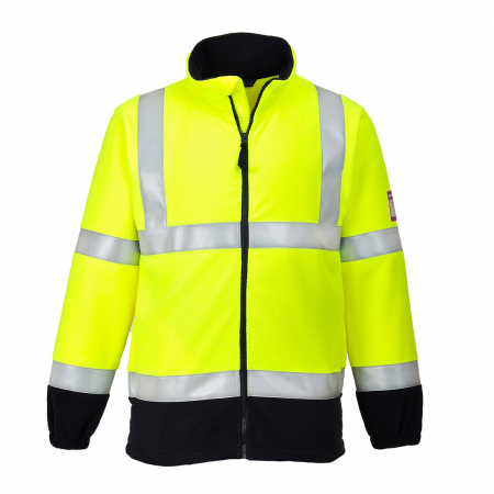 Imbracaminte de lucru - Fleece reflectorizant ignifug antistatic Portwest FR31, 60% modacrilic, 39% bumbac, 1% fibra carbon, 280g